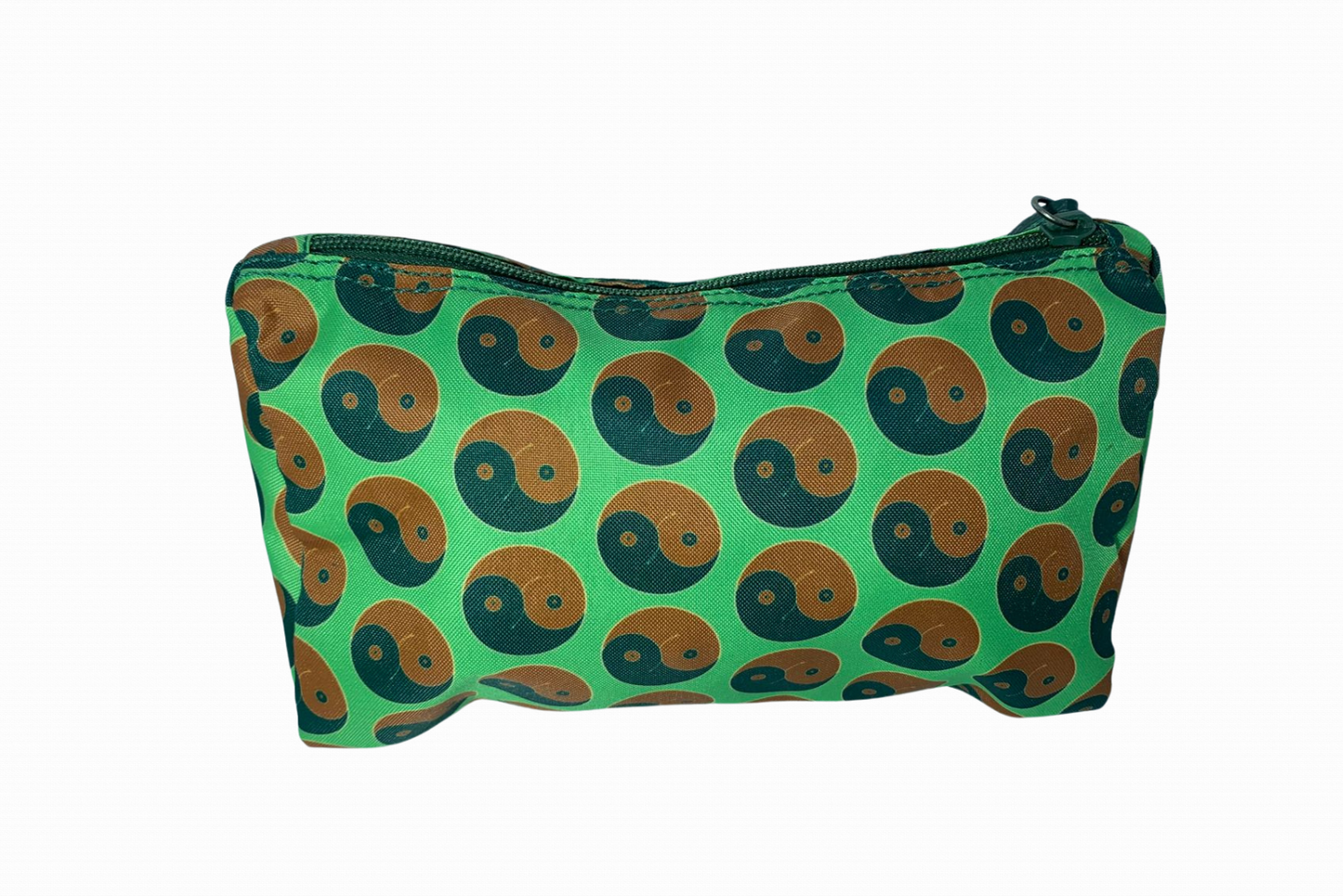Necessaire Yin And Out Verde/ Marrom