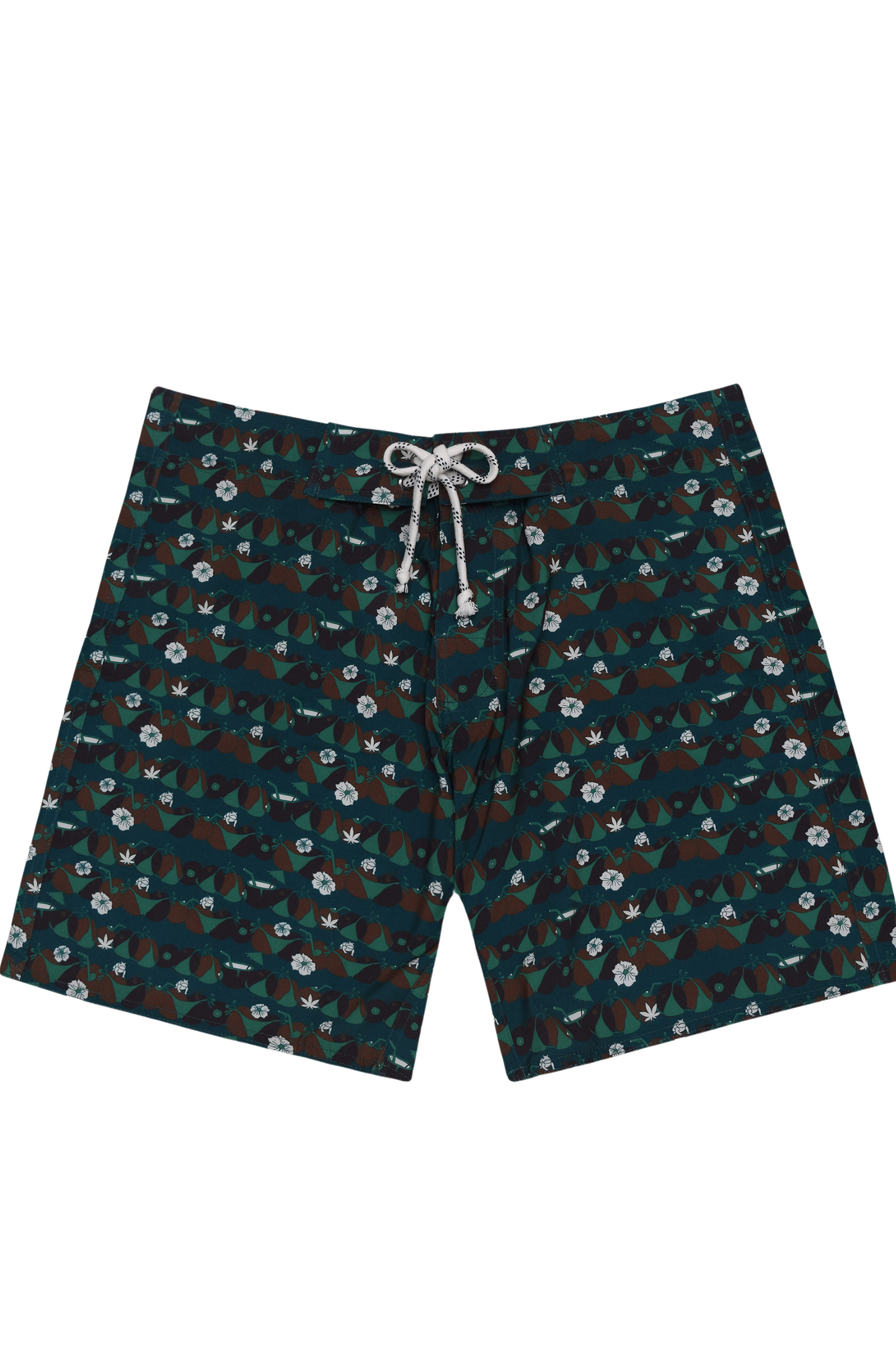 BoardShorts Bikini KoKo Verde/Marrom