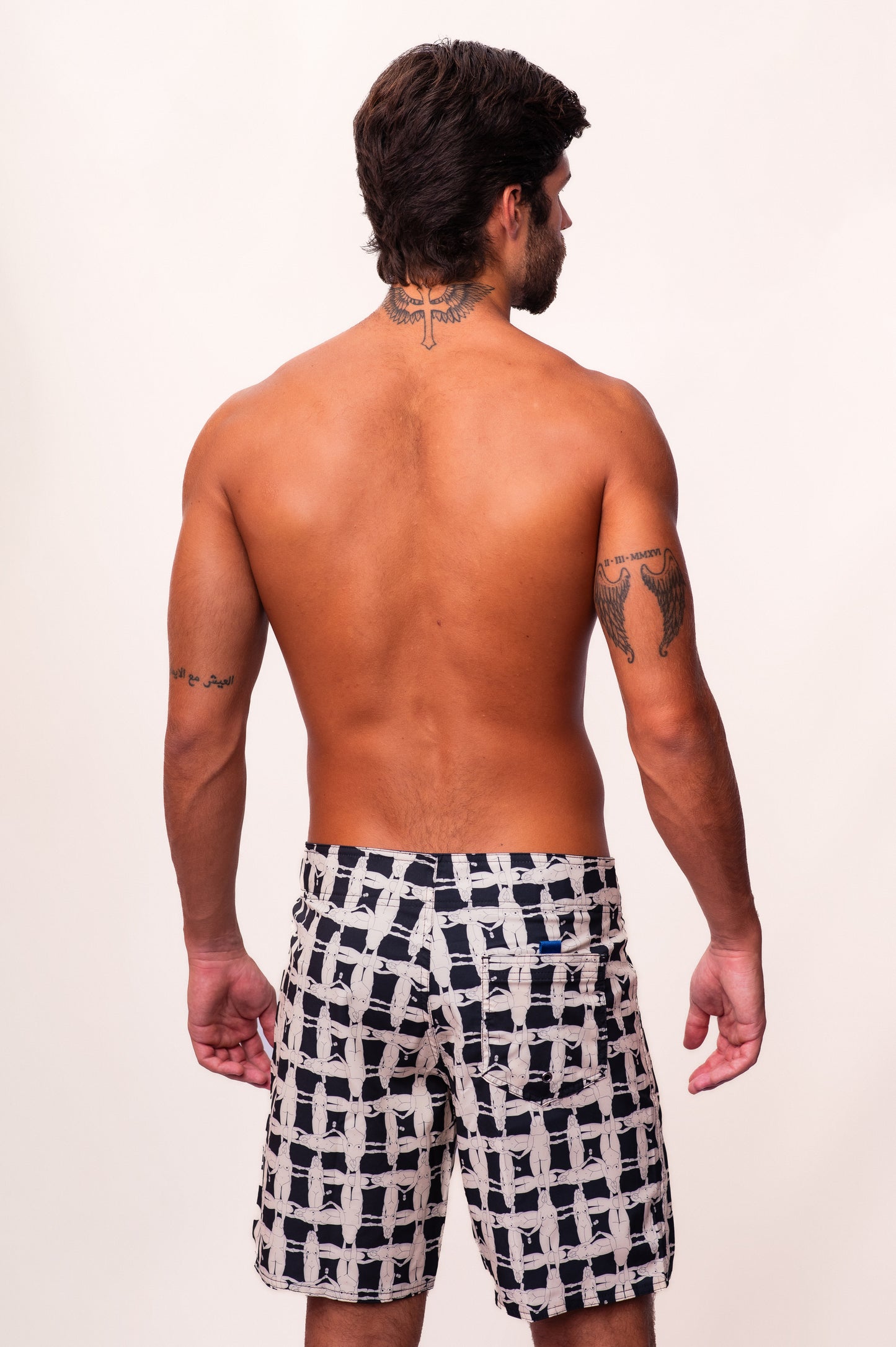 BoardShorts Gelato Preto/Branco