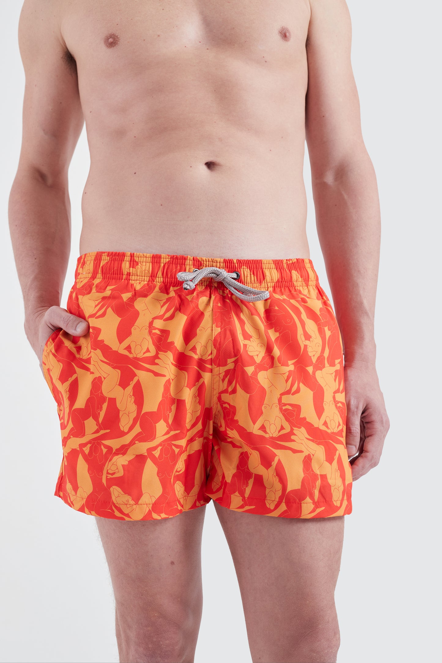 Shorts Hall of Fame Vermelho/Amarelo