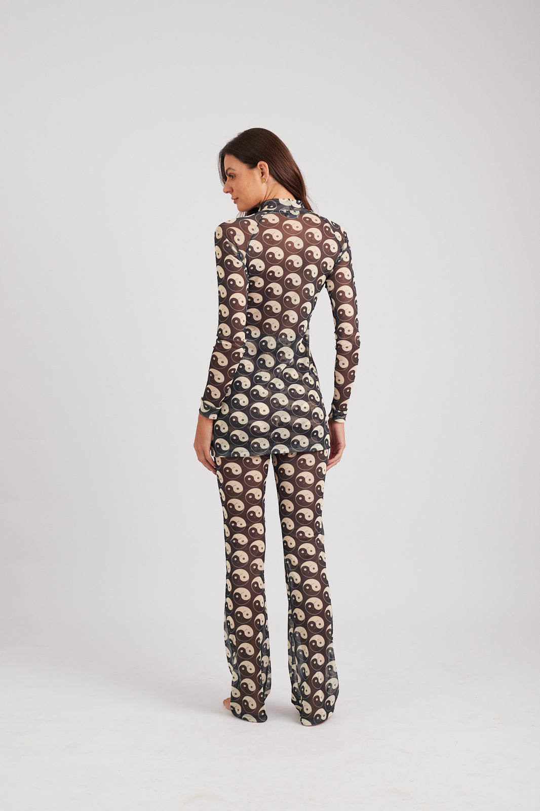 Vestido Curto Yin and Out - Black /Off-White