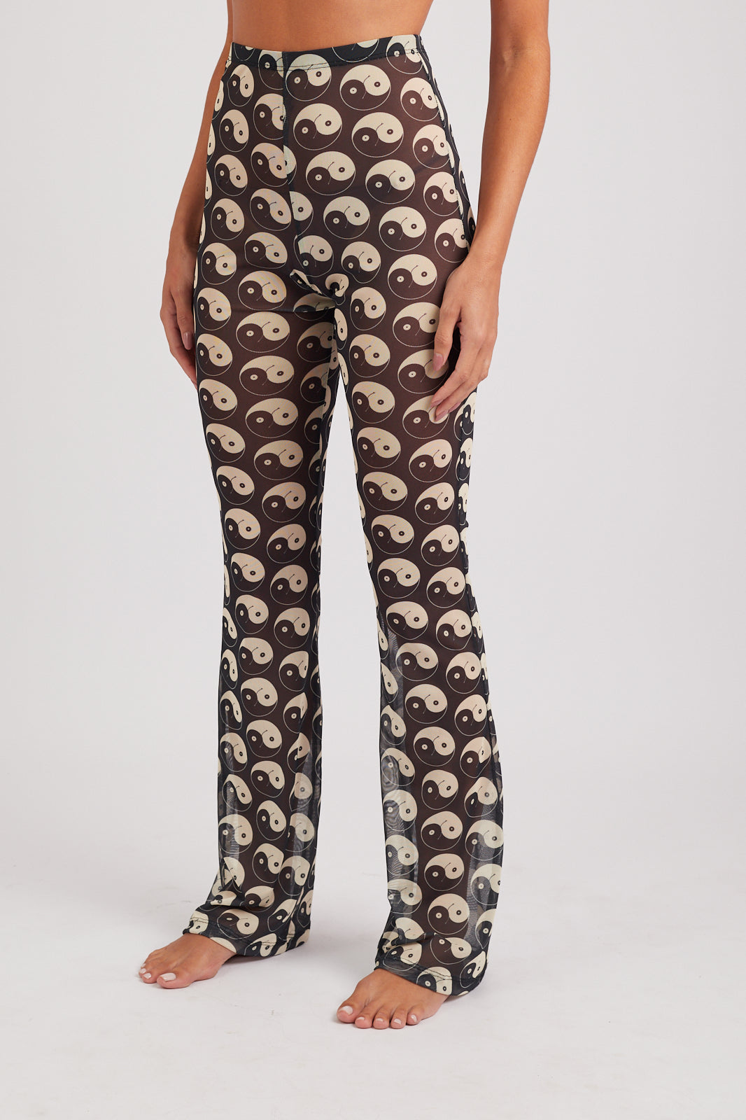 Calça Tule Yin and Out Preto/Branco