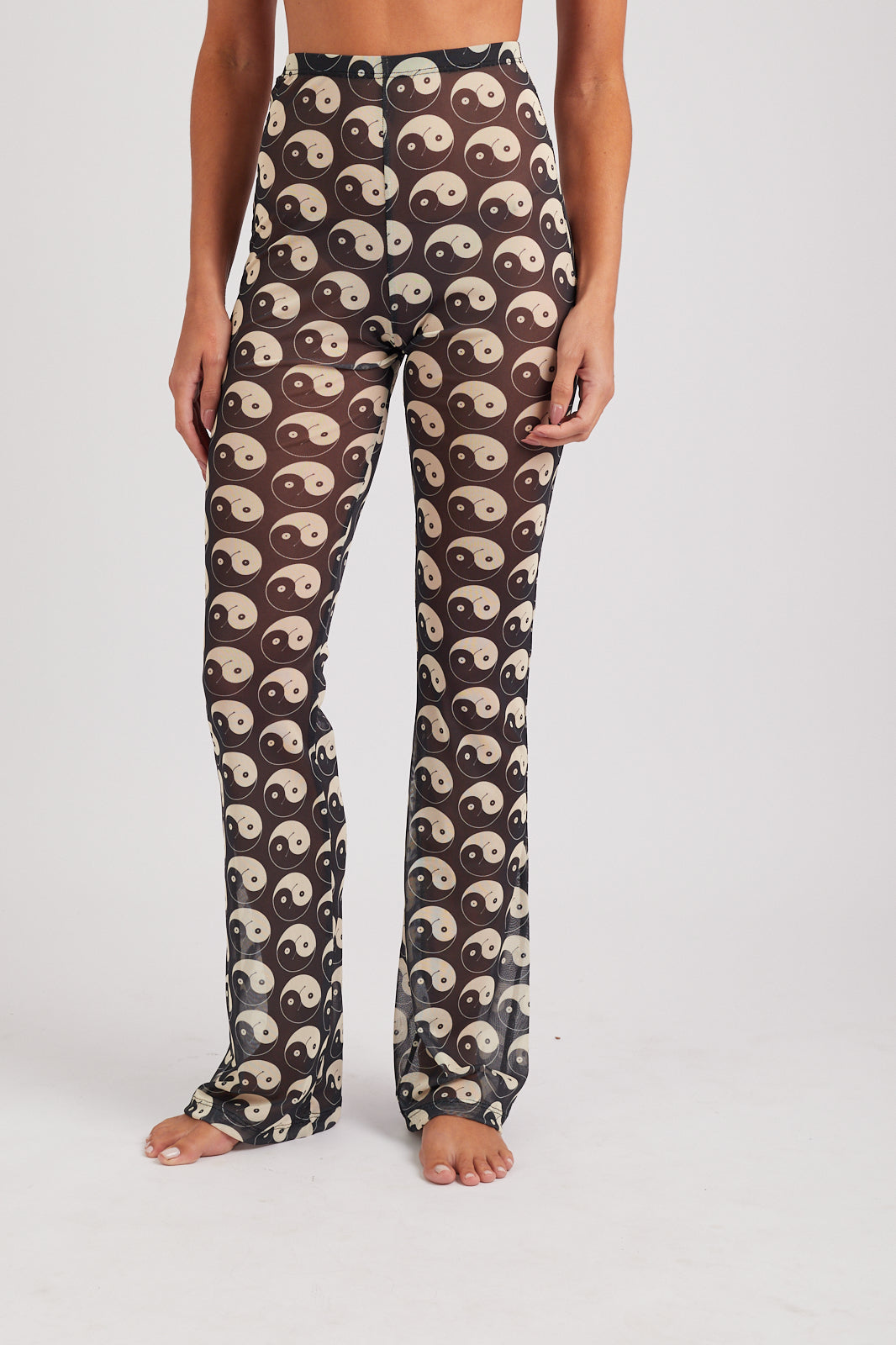 Calça Tule Yin and Out Preto/Branco
