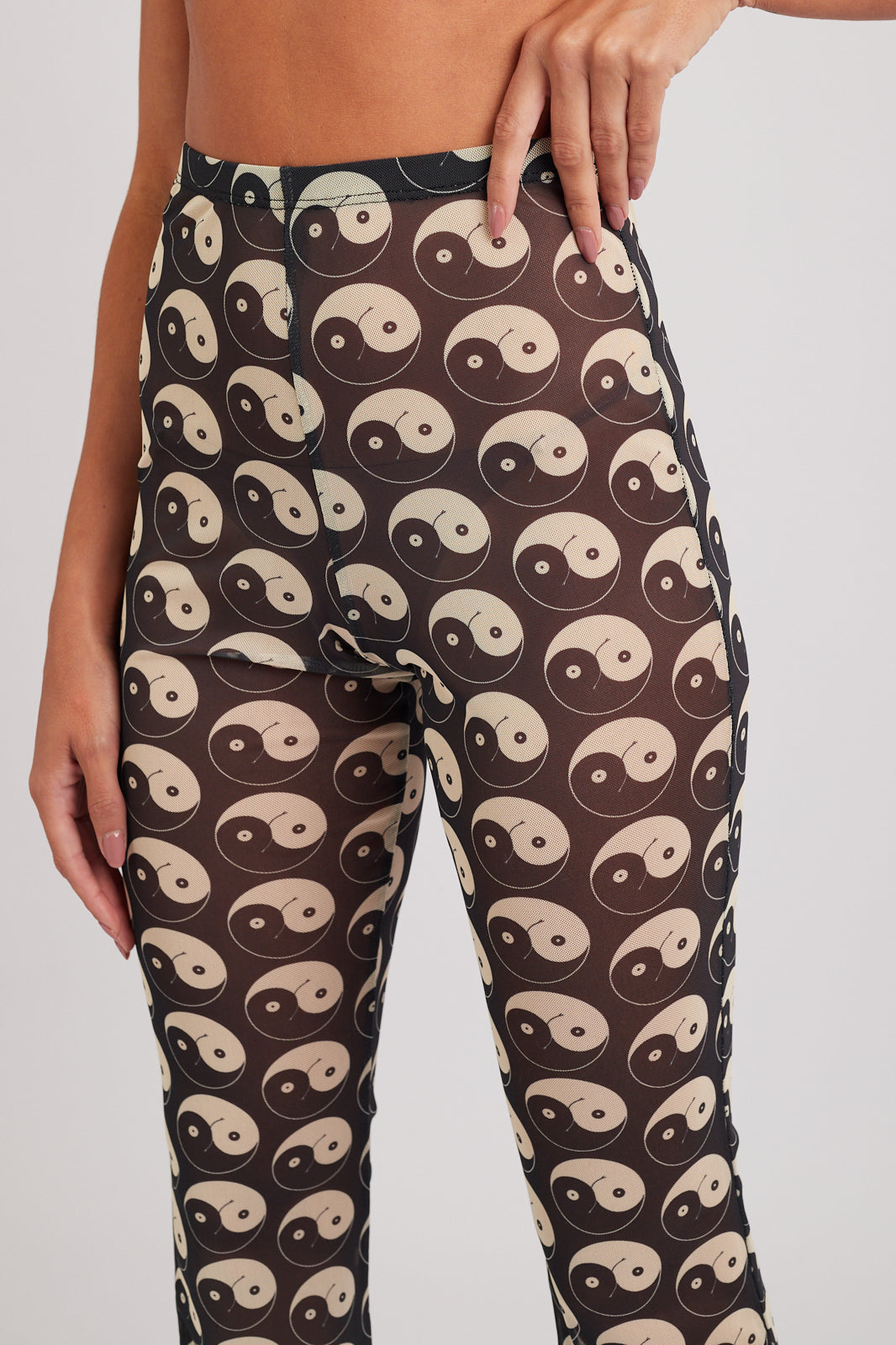 Calça Tule Yin and Out Preto/Branco