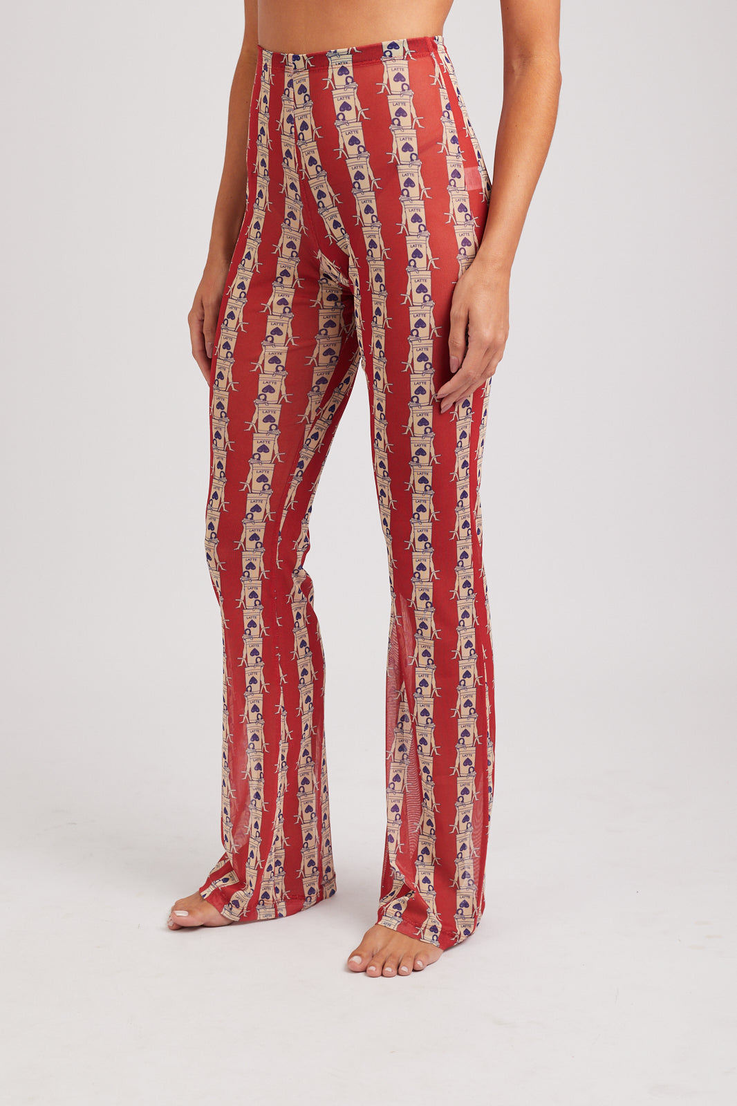 Calça Olha o latte - Red and Cream