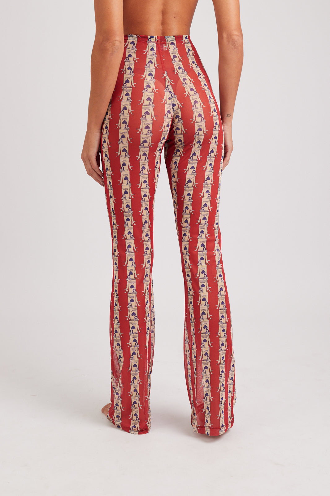 Calça Laura Olha o Latte Red/Cream