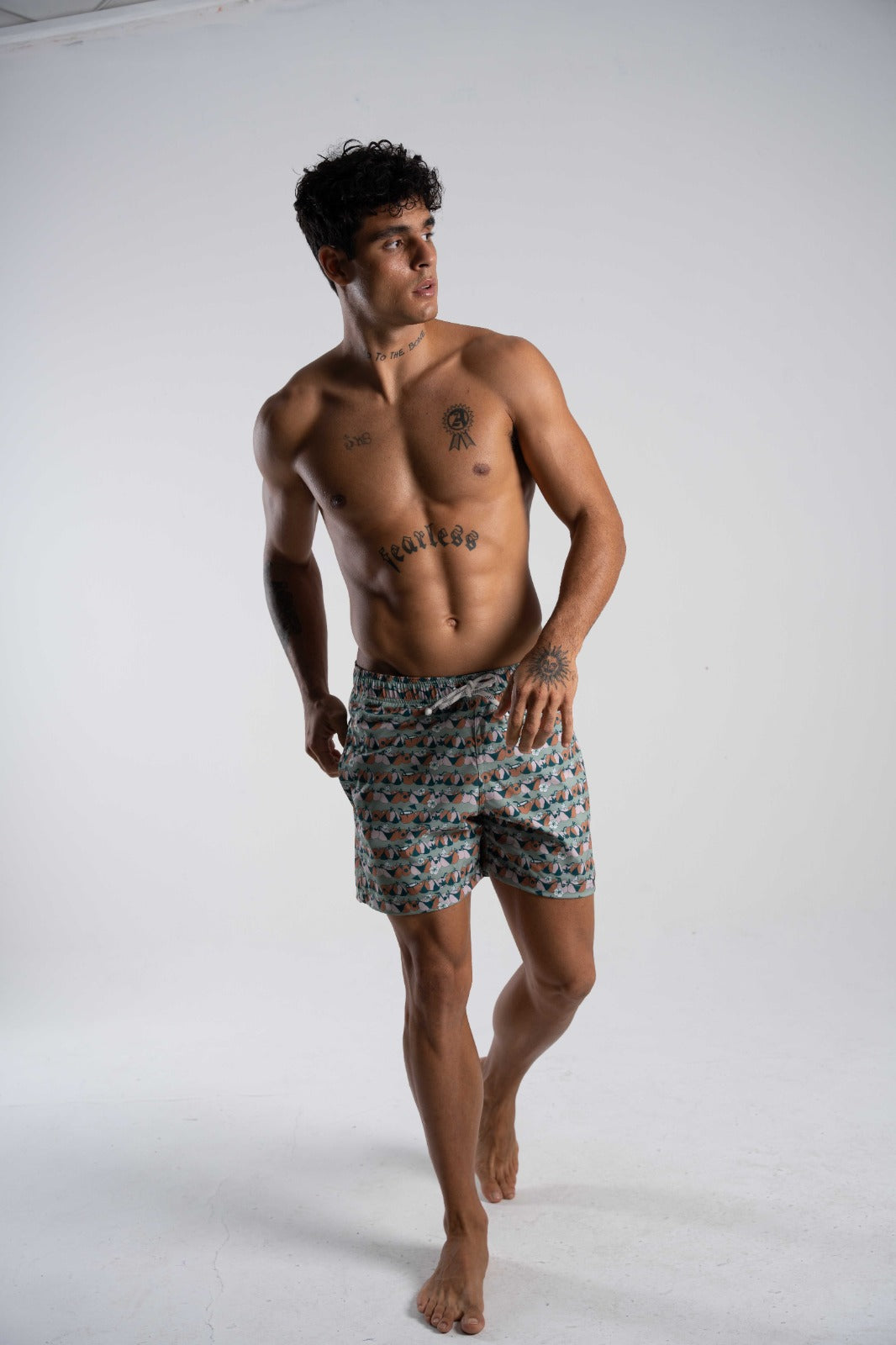 Shorts Bikini Koko Verde/Branco