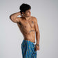BoardShorts Flora e Fauna Azul/Colorido