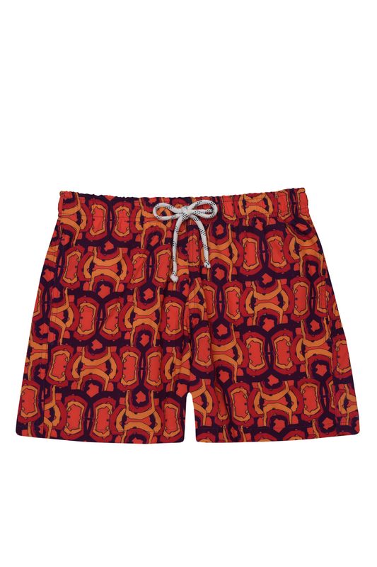 Shorts Yoga Sutra Roxo/Laranja