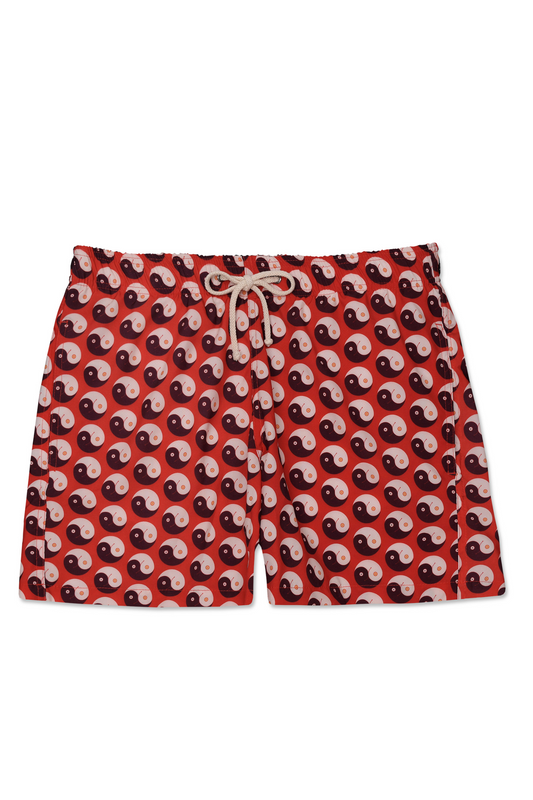 Shorts Yin and Out Vermelho