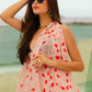 Pareo Beijoqueira Vermelho/Branco