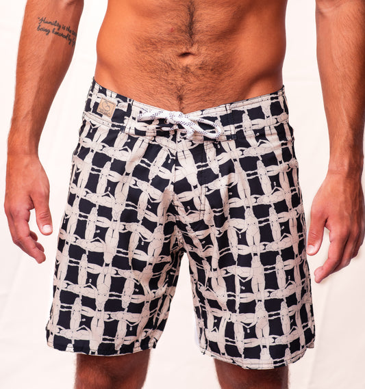 BoardShorts Gelato Preto/Branco