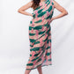Pareo GELATTO - GREEN AND PINK