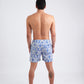 Short A Mão Pela Perna - Cream / Blue