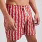 Short Olha o latte - Red / Cream