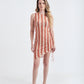 Vestido Drapeado Olha o Latte Laranja