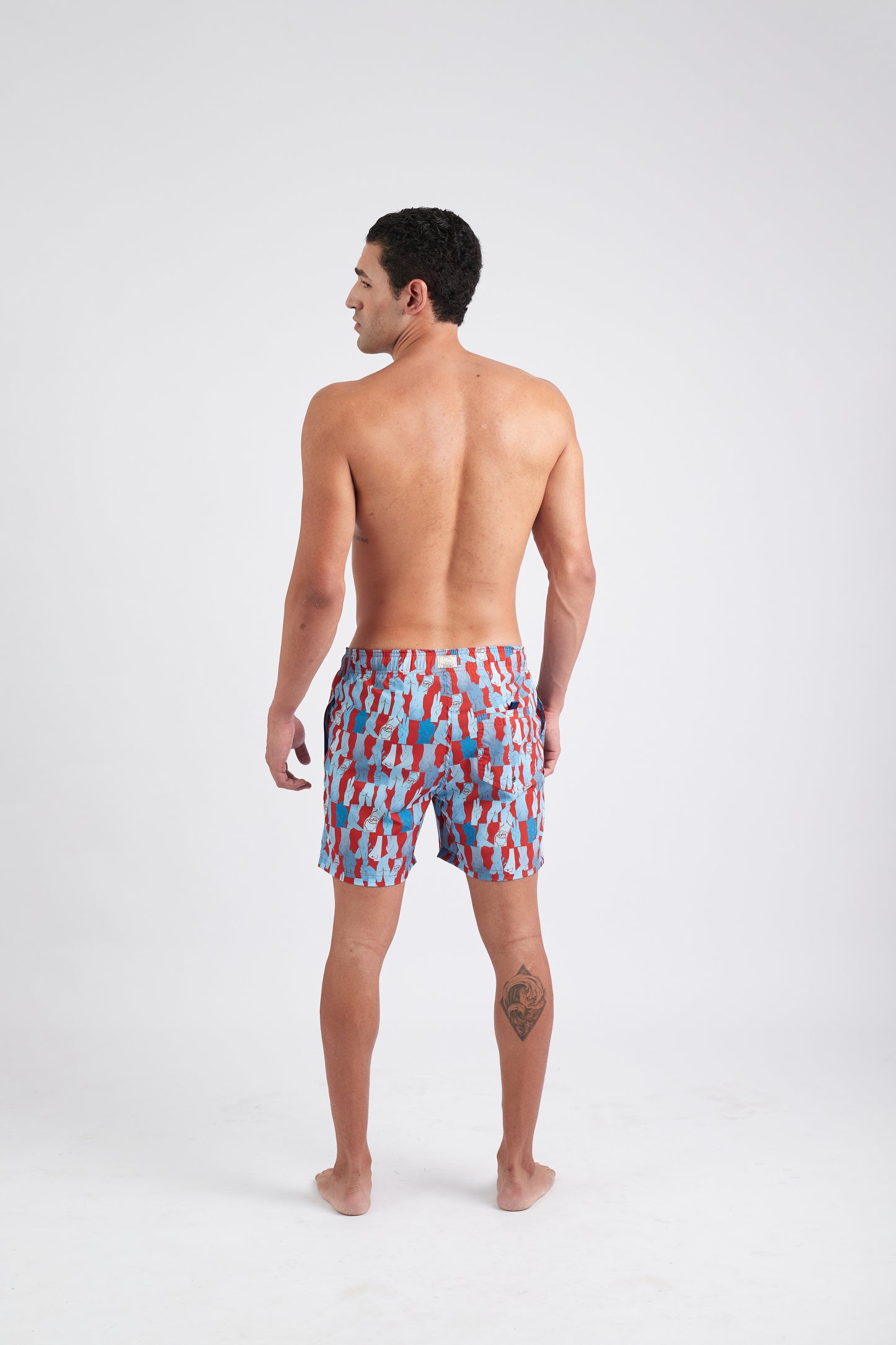Short Olha o custo - Ice / Red