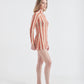 Vestido Curto Olha o Latte Laranja/Creme