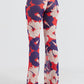 Calça Laura Poli Nation Red/Blue