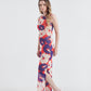 Vestido Longo Regata Poli Nation Vermelho/Azul/Branco