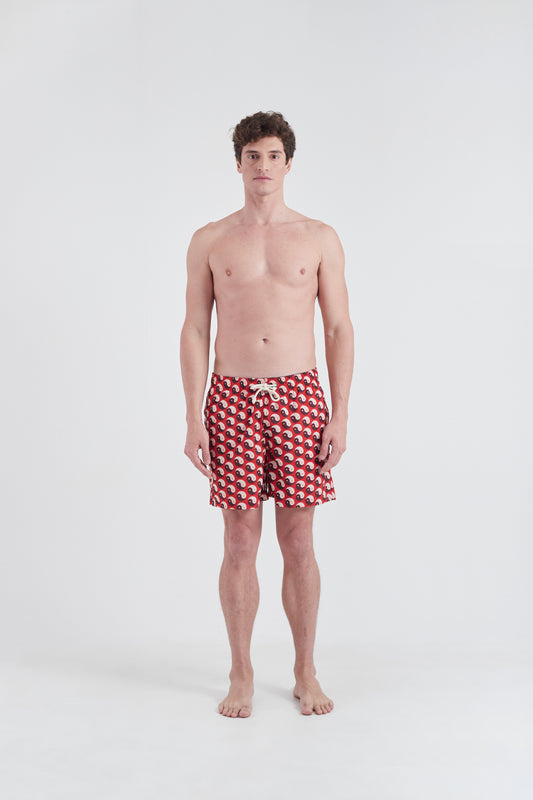 Shorts Yin and Out Burgundy