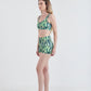 Top + Hot Pants Olha o Custo Verde/Verde Escuro