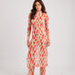 Vestido Longo Olha o Custo - Red/Off White