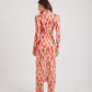 Vestido Longo Olha o Custo - Red/Off White