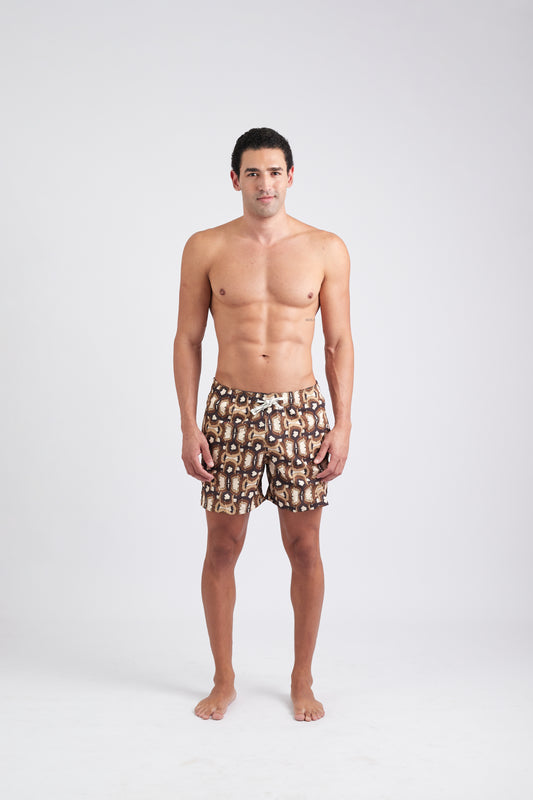 Shorts Yoga sutra - Brown