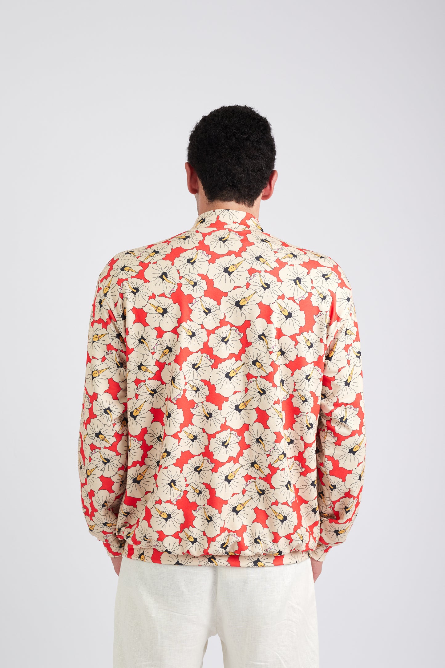 BOMBER JACKET POLI-NATION RED/OFF WHITE