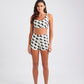 Top + Hot Pants Yin and Out Black/White