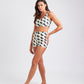 Top + Hot Pants Yin and Out Black/White