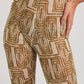 Calça Tule Mão Pela Perna - Yellow and cream