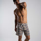 BoardShorts Beijoqueira Preto/Branco e Amarelo