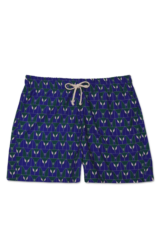 Shorts Private Tile Verde/Azul